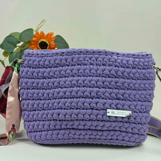 The Arwen – Handmade Crochet Crossbody Bag in Lavender