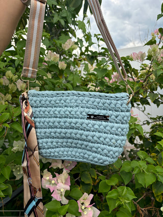 The Arwen (Small) – Handmade Crochet Crossbody Bag in Smoky Gray