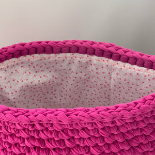 The Jasmine – Handmade Crochet Crossbody Bag in Hot Pink