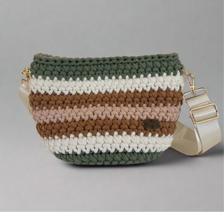 The Arwen Handbag – Handmade Multicolor Crossbody Crochet Bag