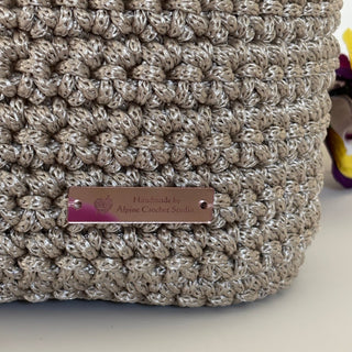 The Arwen (Medium) – Handmade Crochet Crossbody Bag in Latte