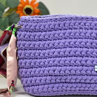 The Arwen – Handmade Crochet Crossbody Bag in Lavender