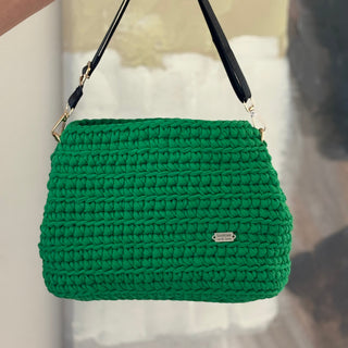 The Maya – Handmade Crochet Crossbody Bag in Green Island