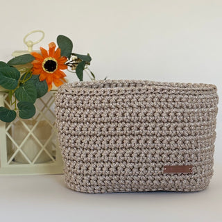 The Arwen (Medium) – Handmade Crochet Crossbody Bag in Latte