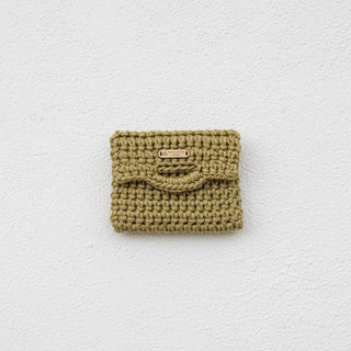 Handmade Crochet Wallet in Mustard – The Nina | Polyester Cord Wallet for Women