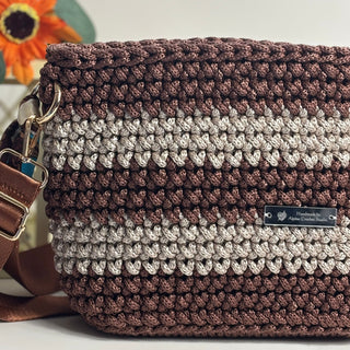 The Alicia Handbag - Copper and latte