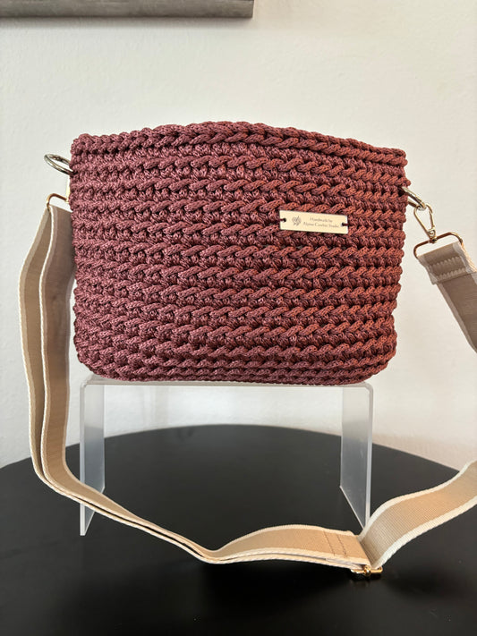 Custom Handmade Crochet Crossbody Purse - The Lulu Handbag