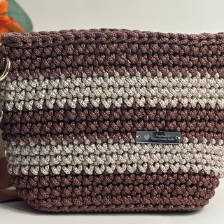 The Alicia Handbag - Copper and latte