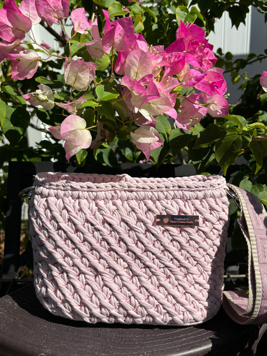 Custom Handmade Crochet Crossbody Purse - The Jasmine Handbag
