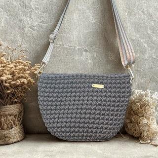 The Alicia (Small) – Handmade Crochet Crossbody Bag in Brown