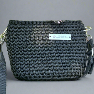 Bolso de mano Misty - Hilo de poliéster negro - Pequeño