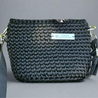 Bolso de mano Misty - Hilo de poliéster negro - Pequeño