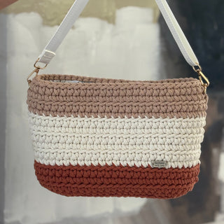 The Maya  Handbag - Terracota, Natural, Biscuit