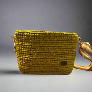 The Maya  Handbag - Golden Lime