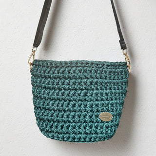 The Arwen Handbag – Handmade Crossbody Crochet  Bag in Forest Green