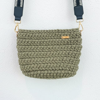 Handmade Crochet Crossbody Bag in Green - The Arwen by Alpine Crochet Studio
