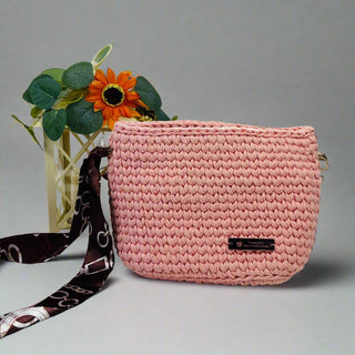 Handmade Crochet Crossbody Bag in Marshmallow | The Misty