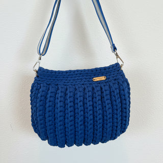 Handmade Crochet Handbag in Aquamarine Blue - The Rosa by Alpine Crochet Studio