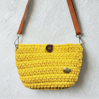 The Arwen (Small) – Handmade Crochet Crossbody Bag in Honey