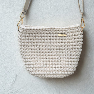 Handmade Crochet Crossbody Bag in Ivory – The Alicia by Alpine Crochet Studio