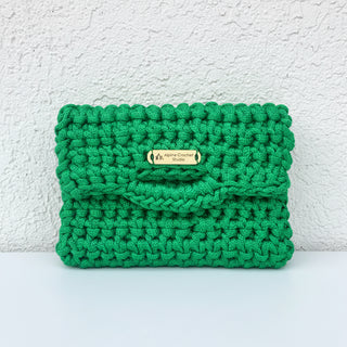 Handmade Crochet Wallet in Green | The Nina