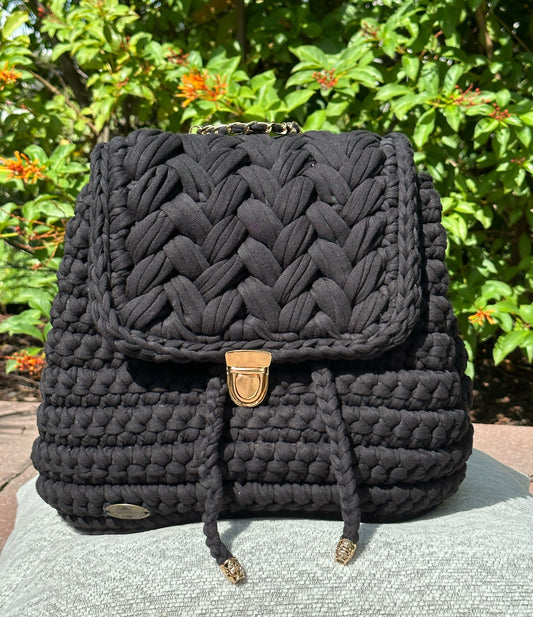 Custom Handmade Crochet Backpack - The Lucy Backpack