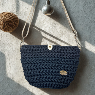 The Arwen – Handmade Crochet Crossbody Bag in Royal Blue